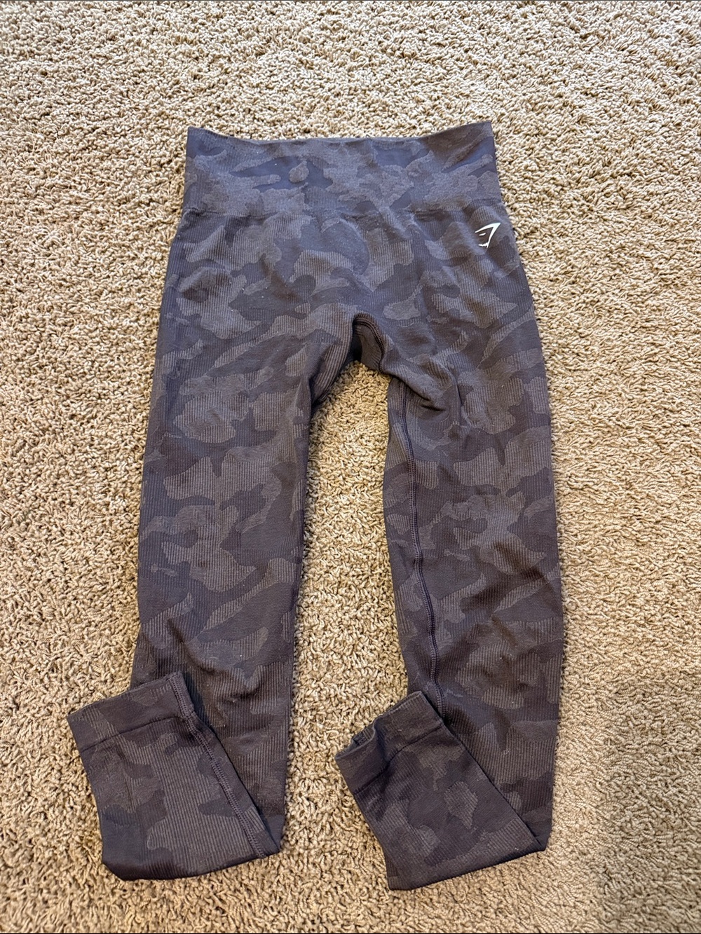 Gymshark High-Waist Brown Camo Leggings